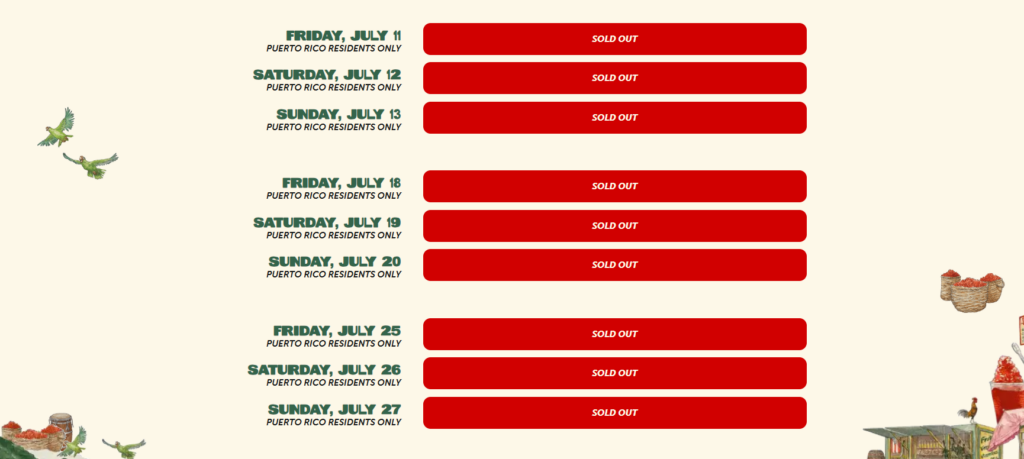 sold out show